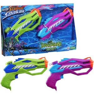 Nerf Raptor Dino Squad Super Soaker Water  Dual Pack - 1 of 4