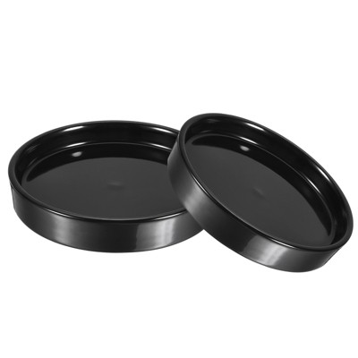 Unique Bargains Indoor Outdoor Ceramic Round Plant Pot Saucers Flower Drip Tray 2 Pcs