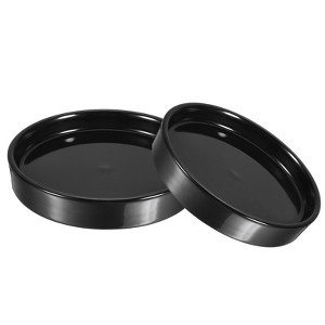 Unique Bargains Indoor Outdoor Ceramic Round Plant Pot Saucers Flower Drip Tray 2 Pcs - 1 of 4