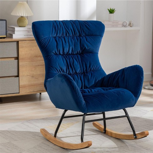 Blue cheap glider rocker