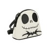 Nightmare Before Christmas Jack Skellington Character Head White 7.75" Dome Crossbody Bag - 3 of 4