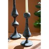 Distressed Metal Candle Holders – 23" Tall Patina Towers by Kalalou - 2 of 3