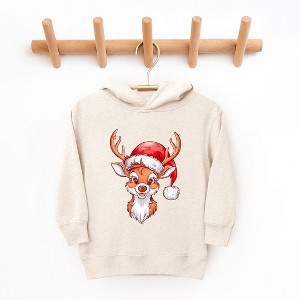 The Juniper Shop Cute Reindeer Head Toddler Graphic Hoodie - 1 of 3