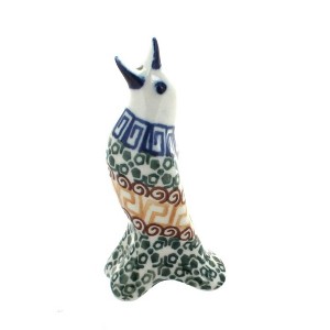 Blue Rose Polish Pottery C14 Ceramika Artystyczna Pie Bird - 1 of 1