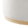 Modway Tilden Large 38 in. Round Performance Velvet Upholstered Ottoman - 3 of 4