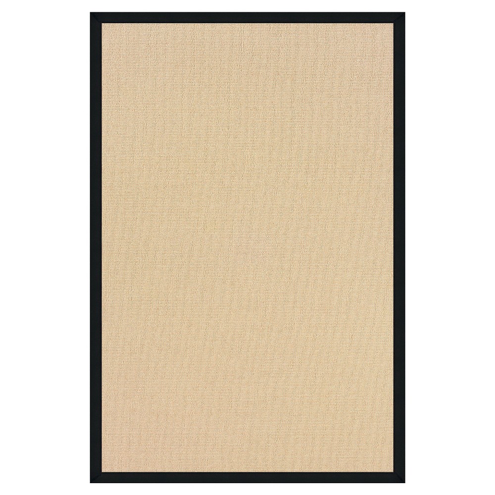8'9inx12' Athena Wool Area Rug Black - Linon