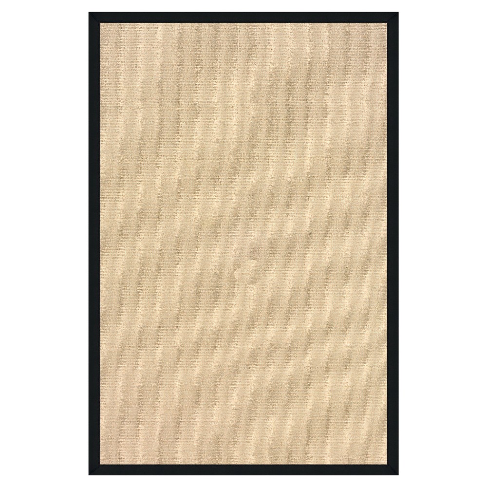 8'9inx12' Athena Wool Area Rug Black - Linon