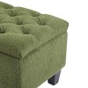 50.75" Wide Tufted Storage Ottoman Bench with Soft-Close Hinged Lid for Living Room Organization -3irtyhousy - 3 of 4