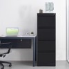 4 Drawer File Cabinet, Metal Storage Cabinet for Home Office, Steel Storage Drawer Hanging Letter /Legal/f4/a4 Files - 4 of 4