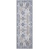 Trellis Area Rug - Washable vintage floral bohemian carpet with non-slip backing for entryways and bedrooms - 3 of 4