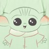 Star Wars The Mandalorian Baby Yoda Infant Baby Boys Knotted Sleeper Gown Hat Green 6-12 Months - 3 of 4