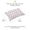 BreathableBaby Cotton Percale Pillowcase, For 13" x 18"/33 x 46 cm Toddler Pillow, Unicorns (2-Pack) - 3 of 4