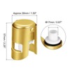 Unique Bargains Reusable Vacuum Stainless Steel Wine Stoppers for Champagne Beer - 2 of 4