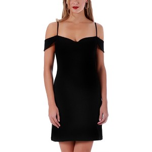 InstantFigure Short Off Shoulder Cowl Neck Dress 169460 - 1 of 4