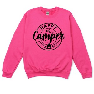 Simply Sage Market Women's Happy Camper Marshmallows Gildan Sweatshirt - 1 of 2
