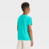 Boys' Short Sleeve 'Bird' Graphic T-Shirt - Cat & Jack™ Bright Turquoise Blue - 3 of 4