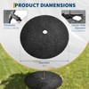 Rubber Mulch Tree Ring, Reusable Round Tree Weed Barrier Mat, Root Barrier for Landscaping Weed Grass Control, Root Protection - 2 of 4