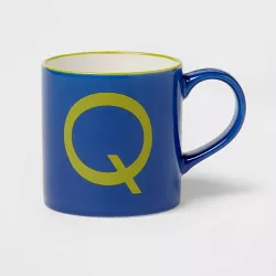 16oz Stoneware Monogram Mug - Opalhouse™