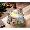 Kevins Gift Shoppe Ceramic Two Kittens Playing on Pillow Music Box - image 3 of 3