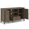 Rowan TV Stand for TVs up to 60" Smoky Brown - Wyndenhall: Contemporary Style, 30-Inch Height, Storage Drawer - 2 of 4