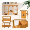 GDFStudio Modern 72" Large Outdoor Cat Wooden House with 3 Jumping Platforms and 2 Napping Houses - 4 of 4