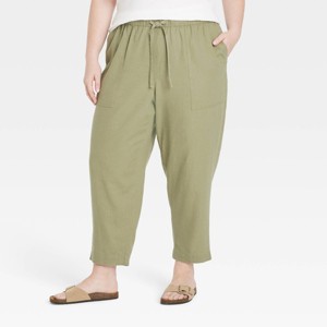 Women's High-Rise Straight Leg Pull-On Pants - Universal Thread™ - 1 of 3