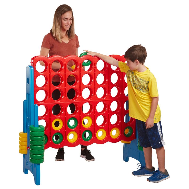 ECR4Kids Jumbo Four-To-Score Giant Game-Indoor/Outdoor 4-In-A-Row Connect, 5 of 17