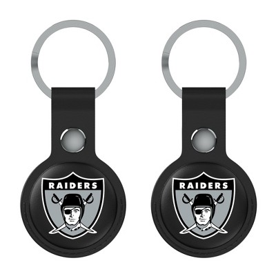 Keyscaper NFL AFC Historic Teams Insignia Black Airtag Holder 2-Pack