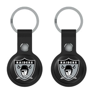 Keyscaper NFL AFC Historic Teams Insignia Black Airtag Holder 2-Pack - 1 of 4