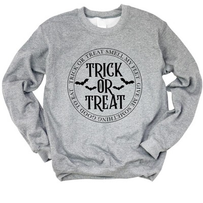 Simply Sage Market Women's Graphic Sweatshirt Trick or Treat Circle