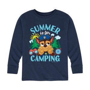 Boys' - Paw Patrol - Summer Is For Camping Long Sleeve Graphic T-Shirt - 1 of 4