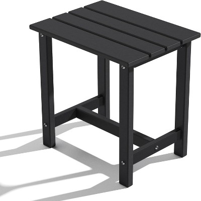 OBOKATA Outdoor Side Table, Weather-Resistant/Easy Maintenance Patio End Table for Backyard, Pool & Porch, Durable & Stylish Patio Side Table,Gray