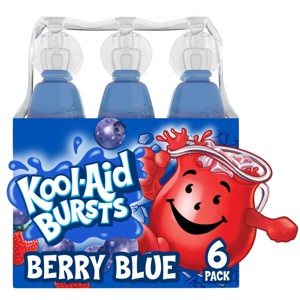 Kool-Aid Bursts Berry Blue - 6pk/6.75 fl oz Bottles - 1 of 4