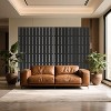 CuisinSmart Privacy Screen, Outdoor Decorative Panels with Stand, Planter Wall Metal Fence Panels, Modern Privacy Screen Fence Free Standing - 3 of 4