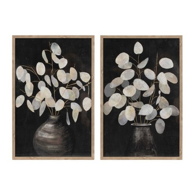 Melrose Framed Eucalyptus Vase Print (Set of 2)