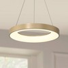Possini Euro Design Cafferty Sanded Gold Ring Pendant 23 1/2" Wide Modern Dimmable LED Fixture for Dining Room Kitchen Island - 2 of 4