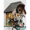 One Day Musical Cuckoo Clock Cottage – 12 in Dancers & Moving Waterwheel – Hand-painted Flowers By River City Clocks - 4 of 4