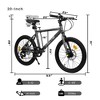 Gulches Kids' Mini Road Bike, Durable Steel Frame, 7-Speed Precision Shifting, All-Weather Dual Disc Brakes, 85% Pre-Assembled - 2 of 4
