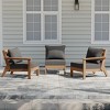 WestinTrends Avalon Outdoor Patio HDPE Sectional Sofa with Patio Cushions - 2 of 4