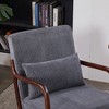 Maliang Mid-Century Modern Accent Chair, Arm Chair Living Room Chairs with Pillow - 4 of 4