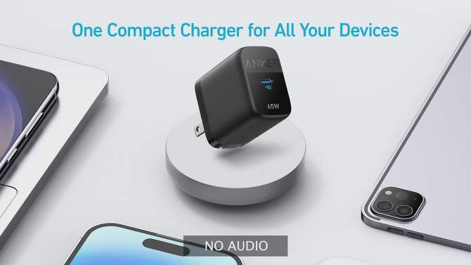 Anker Ace 45W USB-C Wall Charger - Black, 2 of 8, play video