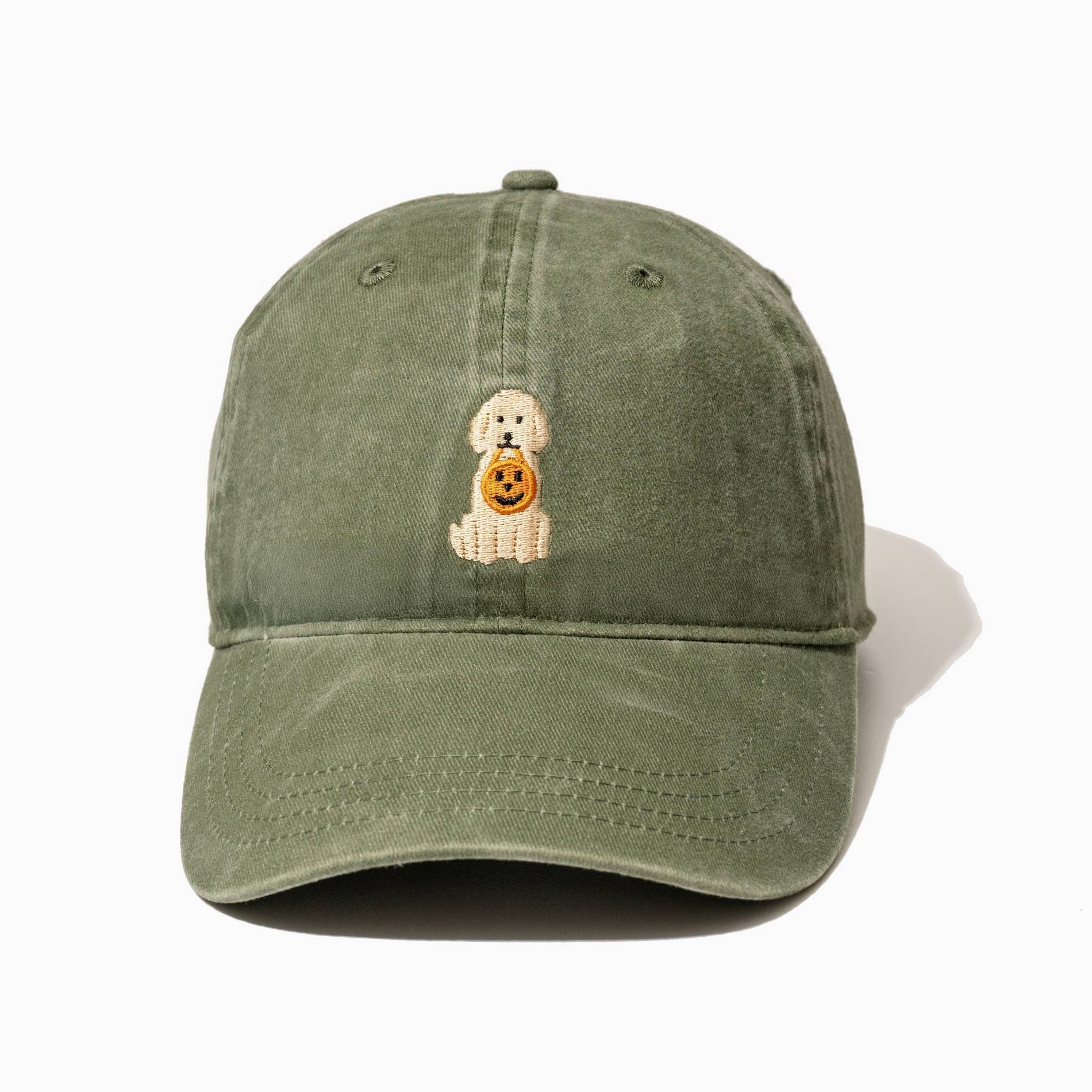 Frasier Sterling Dog with Jack-o-Lantern Baseball Hat