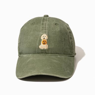 Frasier Sterling Dog with Jack-o-Lantern Baseball Hat