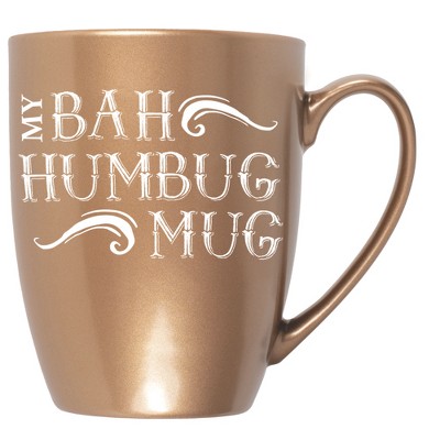 Elanze Designs My Bah Humbug Mug Bronze 10 ounce New Bone China Coffee Cup Mug