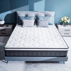 Chic Crate 12 Inch Queen Mattress in a Box – Gel Memory Foam Hybrid, Cooling, Medium Firm, CertiPUR-US Certified - 1 of 4