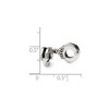 Black Bow Jewelry Sterling Silver Handcuffs Bead Charm - 2 of 3