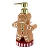 Avanti Linens Gingerbread Man Lotion Dispenser & 2-Pack Fingertip Towel Set - 2 of 3