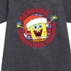 - SpongeBob SquarePants - Singing Christmas Korals Graphic Short Sleeve Fleece Dress - 2 of 4
