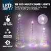 Joyfy 3 Packs Christmas Spiral Tree Yard Light Outdoor Decoration, 218 LED Lights with Stakes for Xmas Party Indoor Outdoor Garden Holiday Decoration - 2 of 4