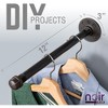 Pipe Decor 1/2 in. x 12 in. Noir Black Clothing Hanging Bracket Kit, 4 Pack - 3 of 4